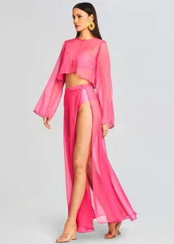 Cheap Grace Cropped Shirt Sheer Bliss