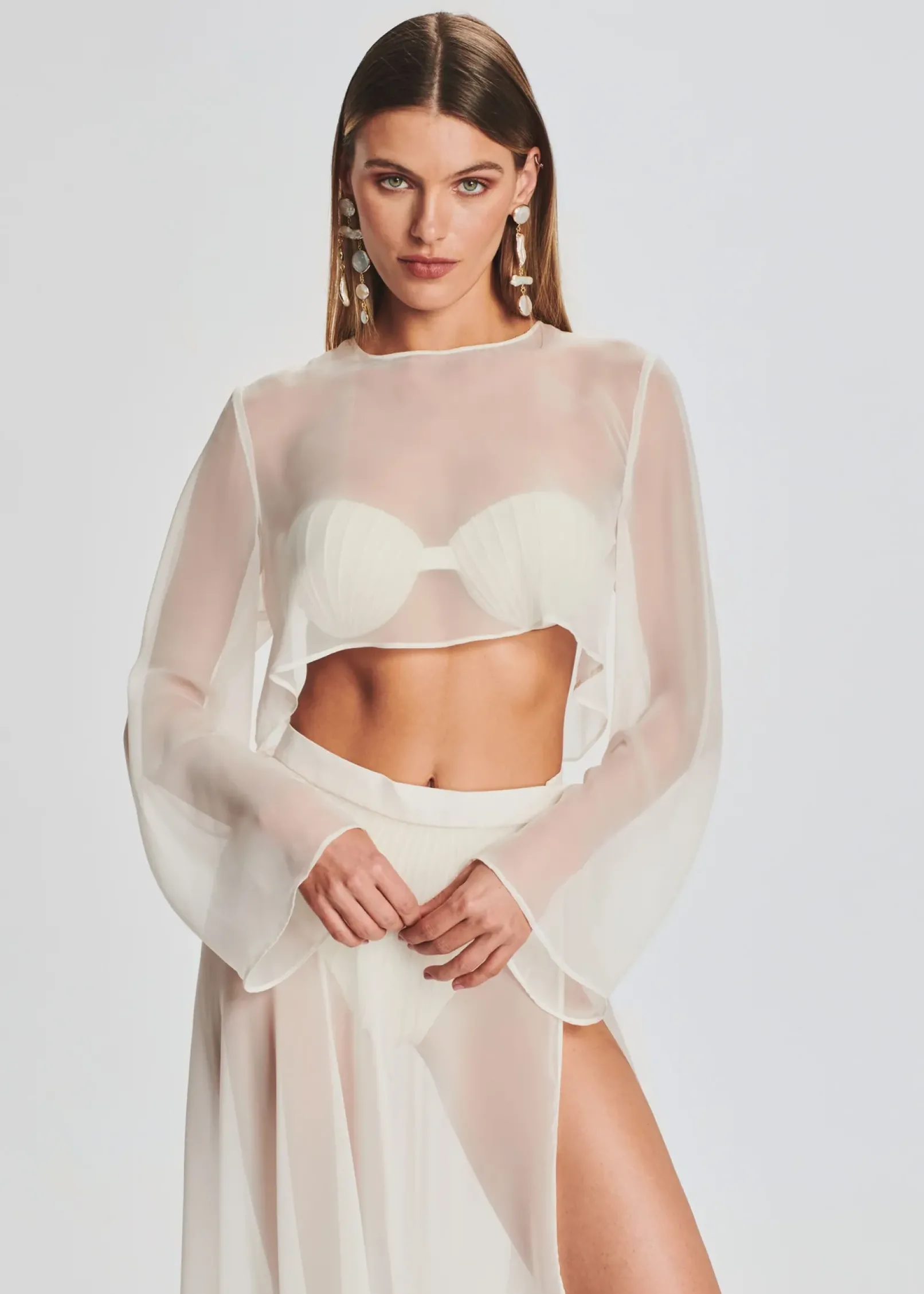 Flash Sale Grace Cropped Shirt Honeymoon Looks