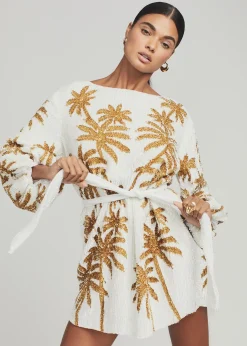 Cheap Grace Sequin Palm Dress RETROFÊTE