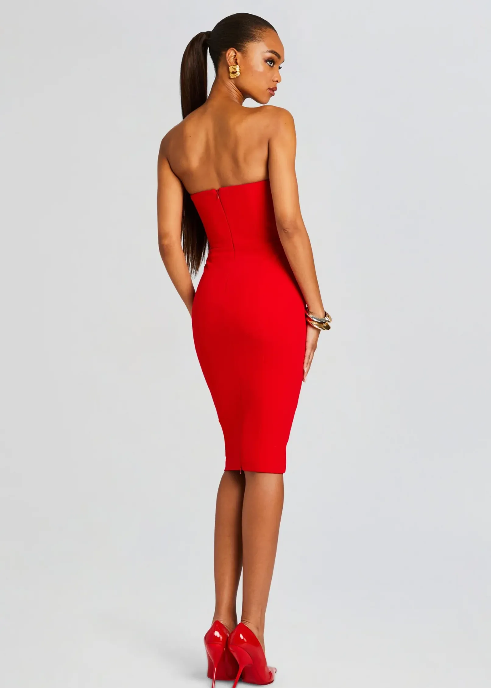 Clearance Half Moon Midi Dress Mini