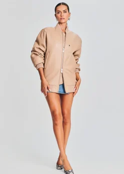 Flash Sale Halle Leather Jacket Men Neutral Moments