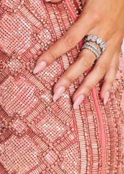 Sale Heather Sequin Chainmail Dress RETROFÊTE