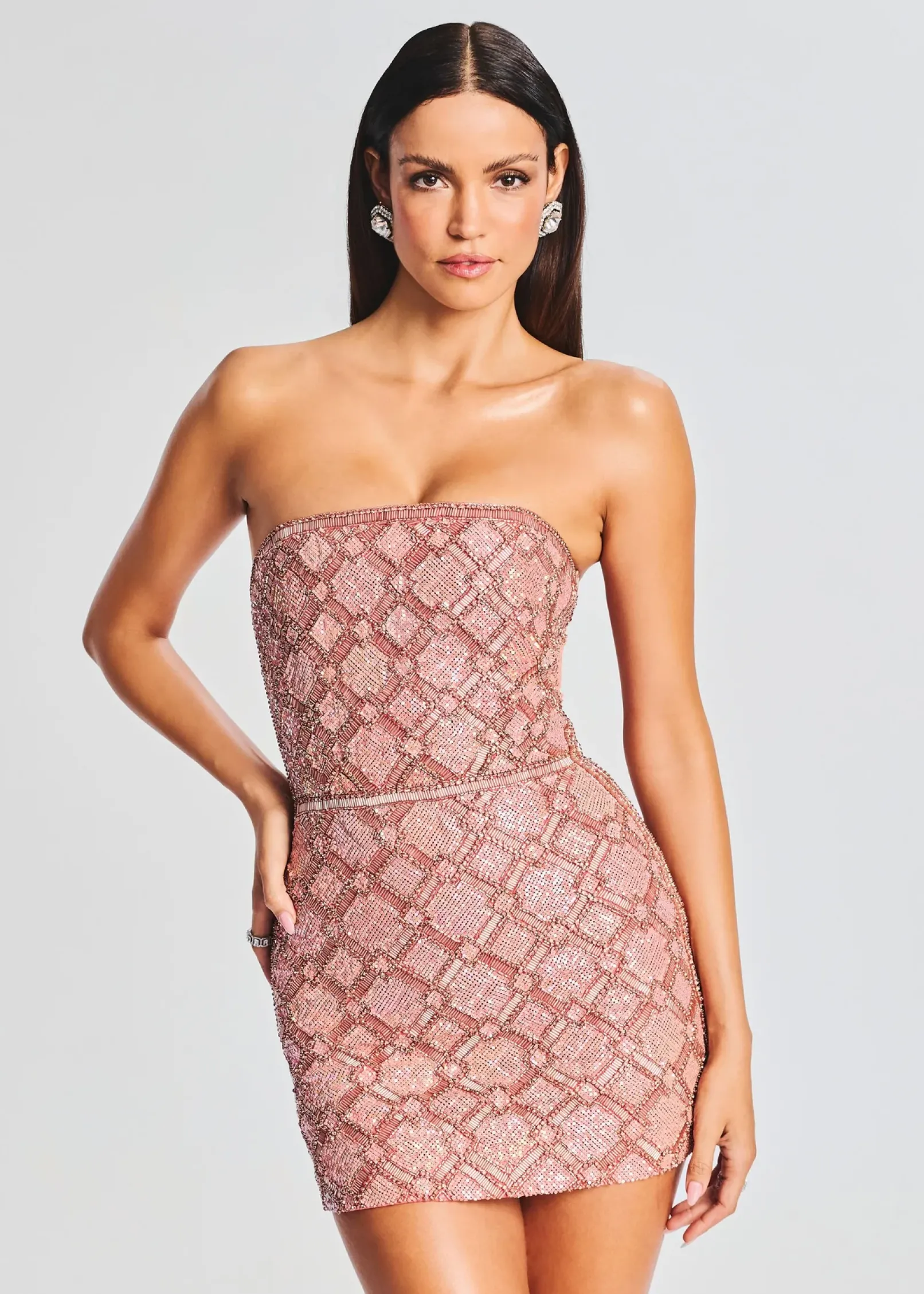Sale Heather Sequin Chainmail Dress RETROFÊTE