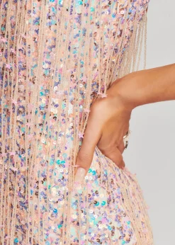 Best Heather Sequin Star Fringe Dress RETROFÊTE