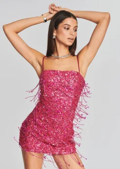 Discount Heather Sequin Star Fringe Dress Exclusively Ours