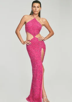 Fashion Hendrix Sequin Tiger Stripe Dress Final Sale