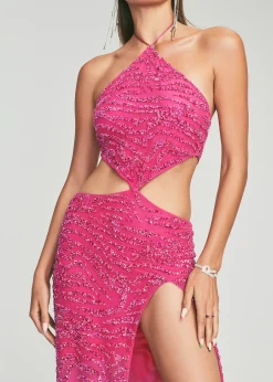 New Hendrix Sequin Tiger Stripe Dress RETROFÊTE