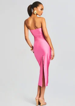 New Ida Lycra Midi Dress Tropical Hues