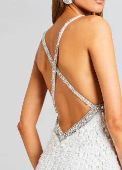 Shop Ivanna Feather Sequin Dress Honeymoon Looks