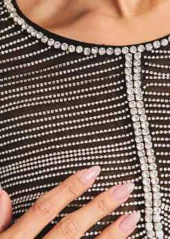 Cheap Jacqueline Crystal Embellished Dress RETROFÊTE