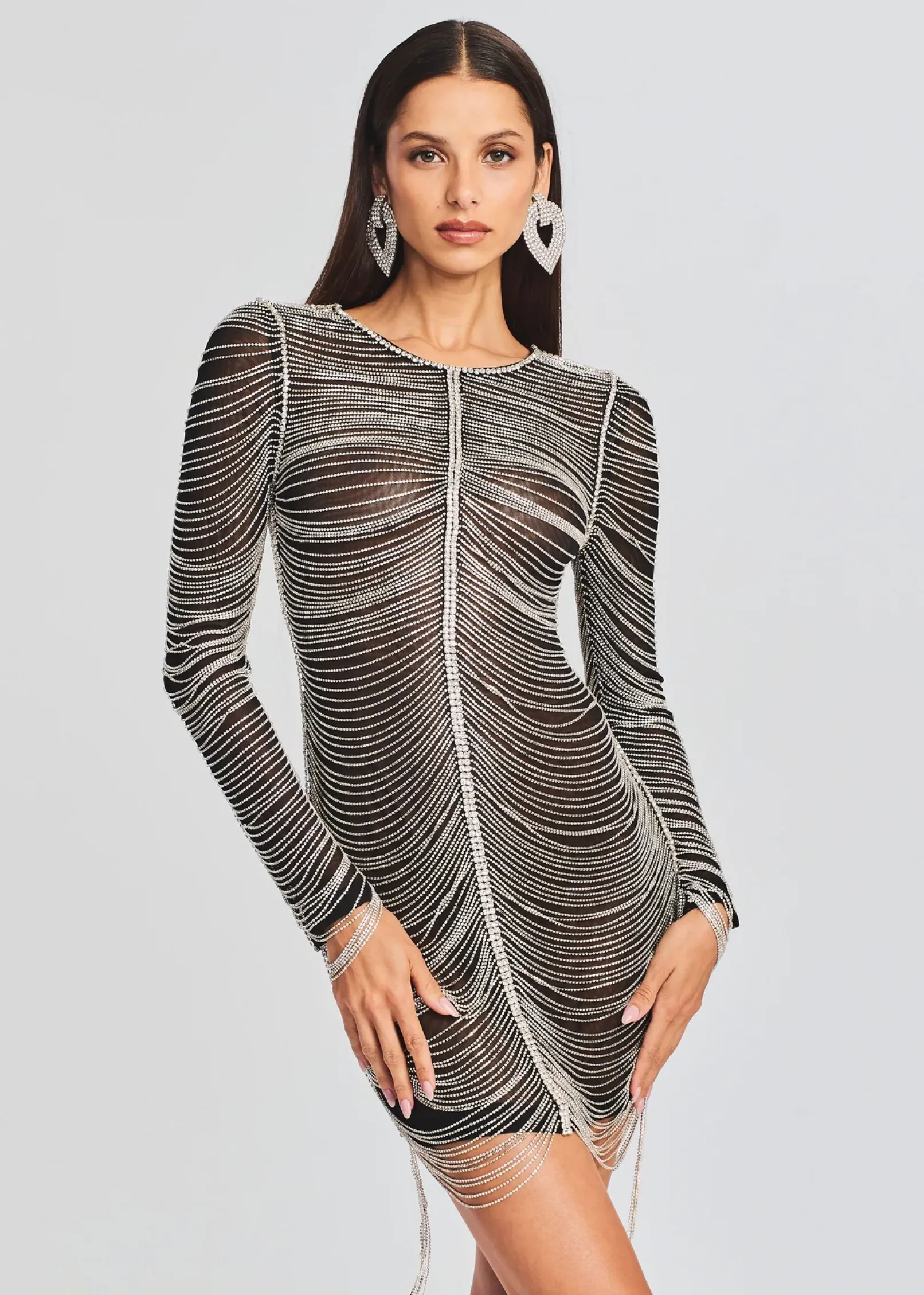 Cheap Jacqueline Crystal Embellished Dress RETROFÊTE