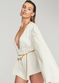 Discount Jasper Silk Romper Final Sale