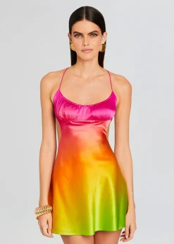 Online Josefine Silk Dress Tropical Hues