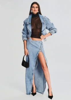 Store Joslyn Denim Jacket Day to Night