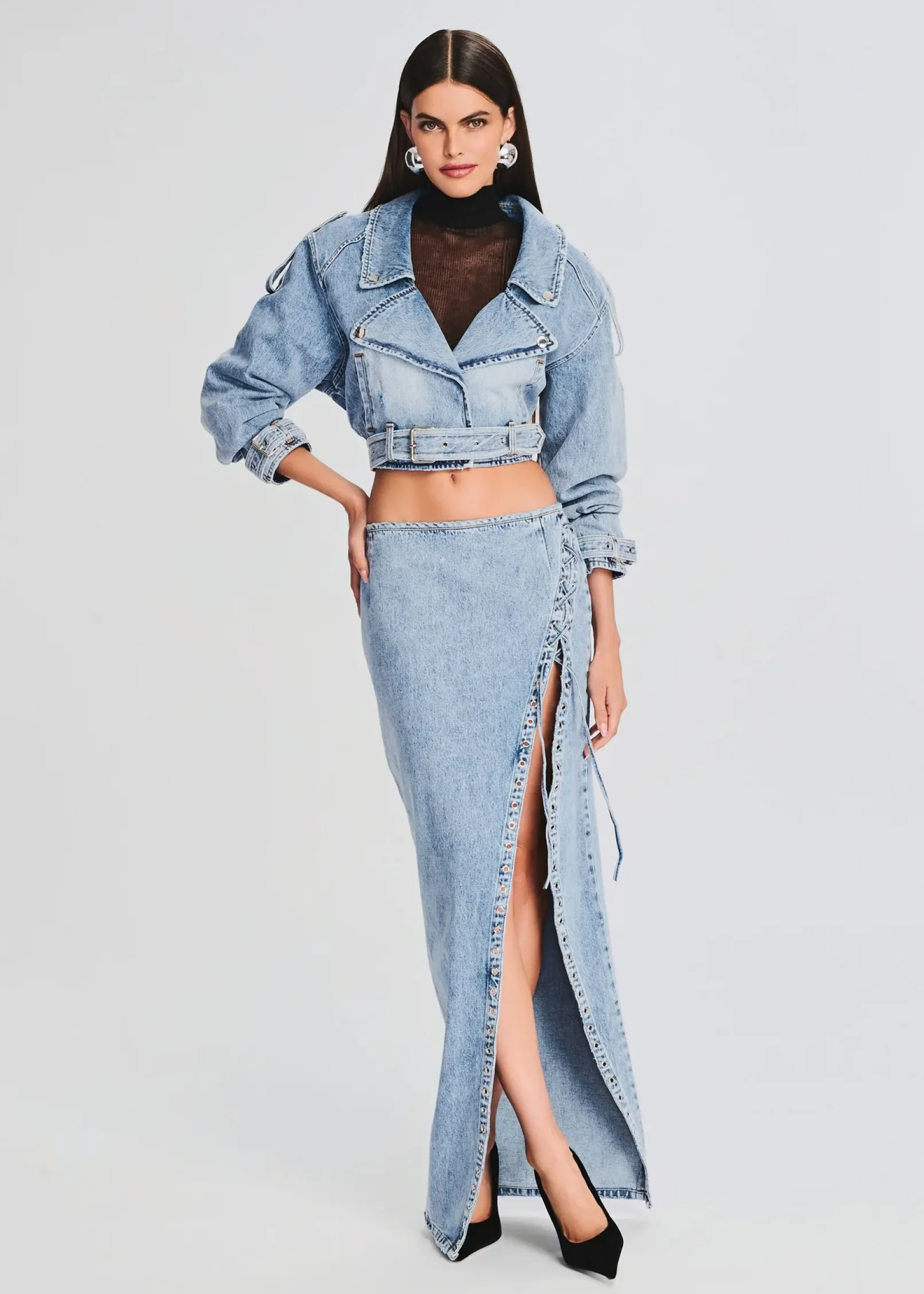 Store Joslyn Denim Jacket Day to Night