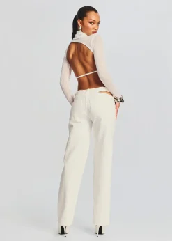 Online Julie Crop Long Sleeve Top Honeymoon Looks