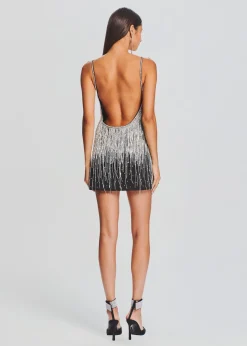 Shop Juliette Embellished Fringe Dress Mini