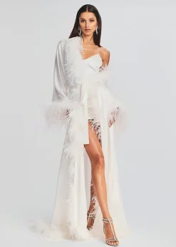 Flash Sale Juno Feather Robe Bachelorette Party