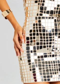 Discount Kaleido Dress Subtle Shimmer