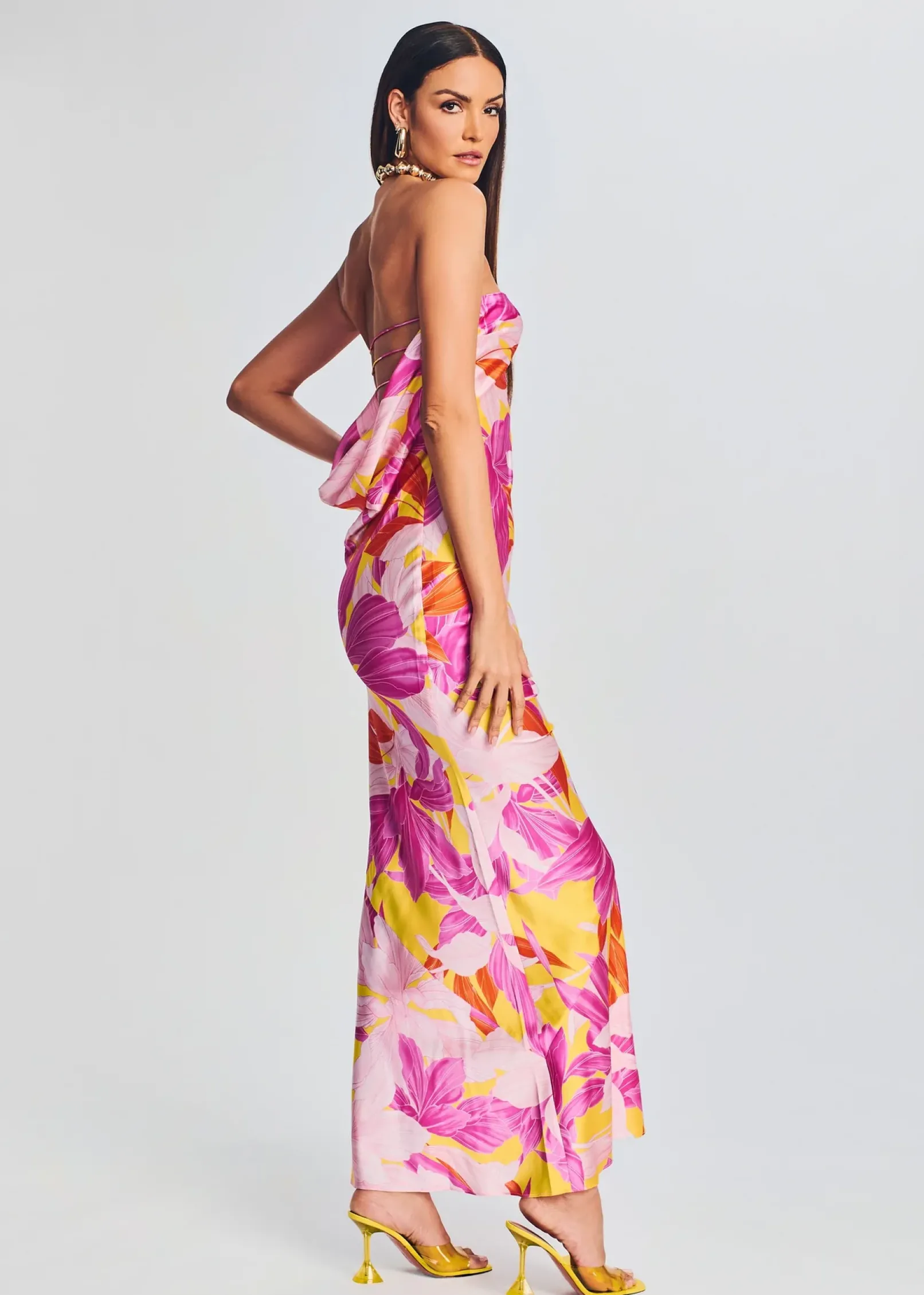 Cheap Keaton Silk Dress Maxi