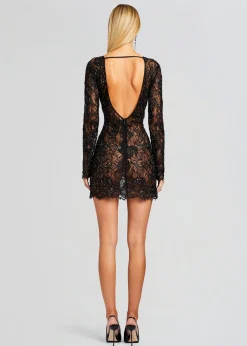 Cheap Kennedy Embellished Lace Dress Sheer Bliss