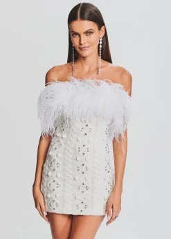 Cheap Kimberely Embellished Knit Dress Dresses