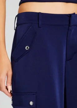 Shop Lai Satin Cargo Pant Day to Night