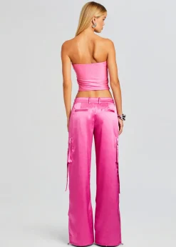 Best Sale Lai Satin Cargo Pant Day to Night