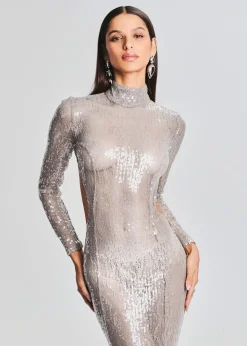 Online Lenora Sequin Embellished Dress Gowns