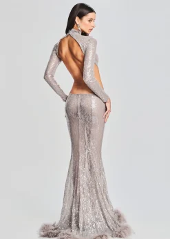 Online Lenora Sequin Embellished Dress Gowns