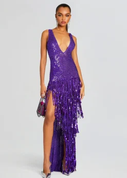 Sale Libra Sequin Crochet Dress RETROFÊTE