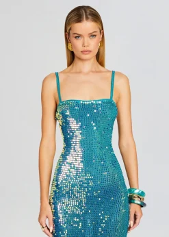 Best Sale Lisette Sequin Crochet Dress Subtle Shimmer