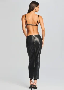 Hot Liza Leather Skirt Bottoms
