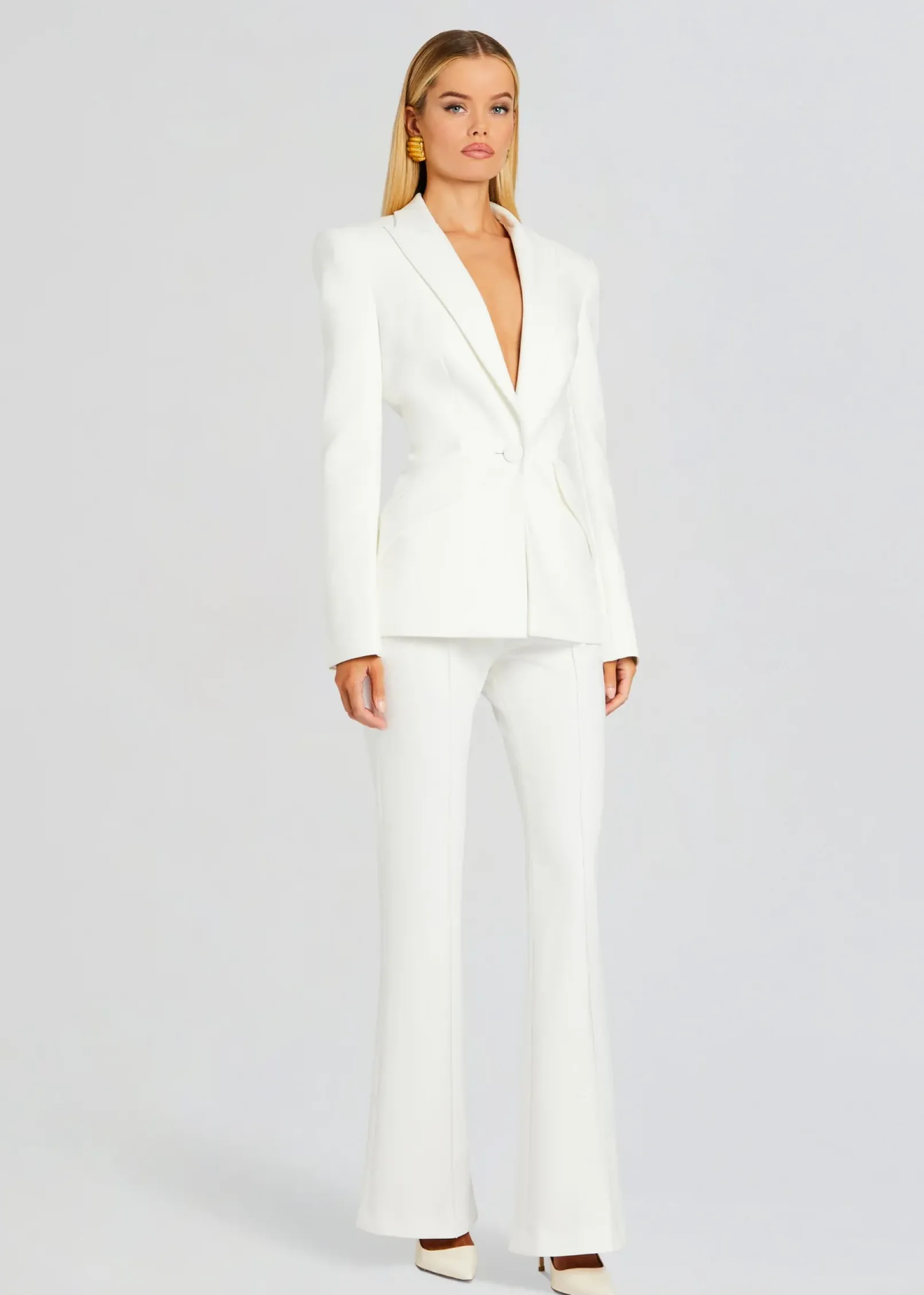 Fashion Lizzy Low Rise Flared Trousers Night Out