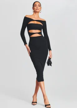 Hot Lotus Dress Midi