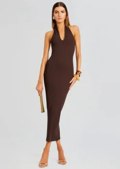 Online Lozza Halter Neck Maxi Dress Dresses