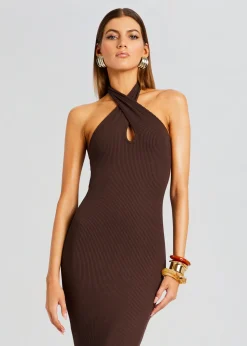 Sale Lozza Halter Neck Maxi Dress Men Neutral Moments