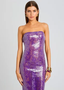 Shop Lucia Sequin Lace Dress Gowns