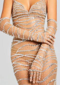 Outlet Lyric Embellished Gloves Sheer Bliss