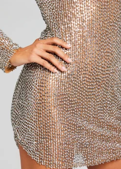 Best Sale Malaya Sequin Embellished Dress Mini