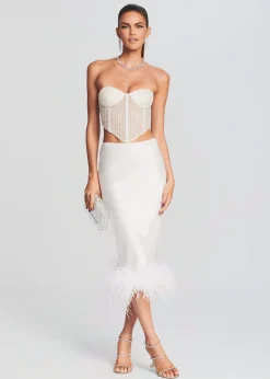 Discount Margery Embellished Bustier Top Rehearsal Dinner