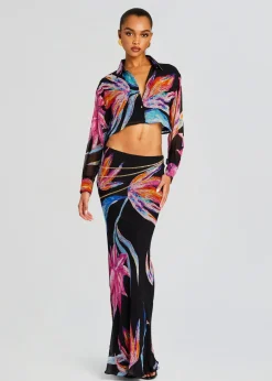 Cheap Margo Maxi Skirt Tropical Hues