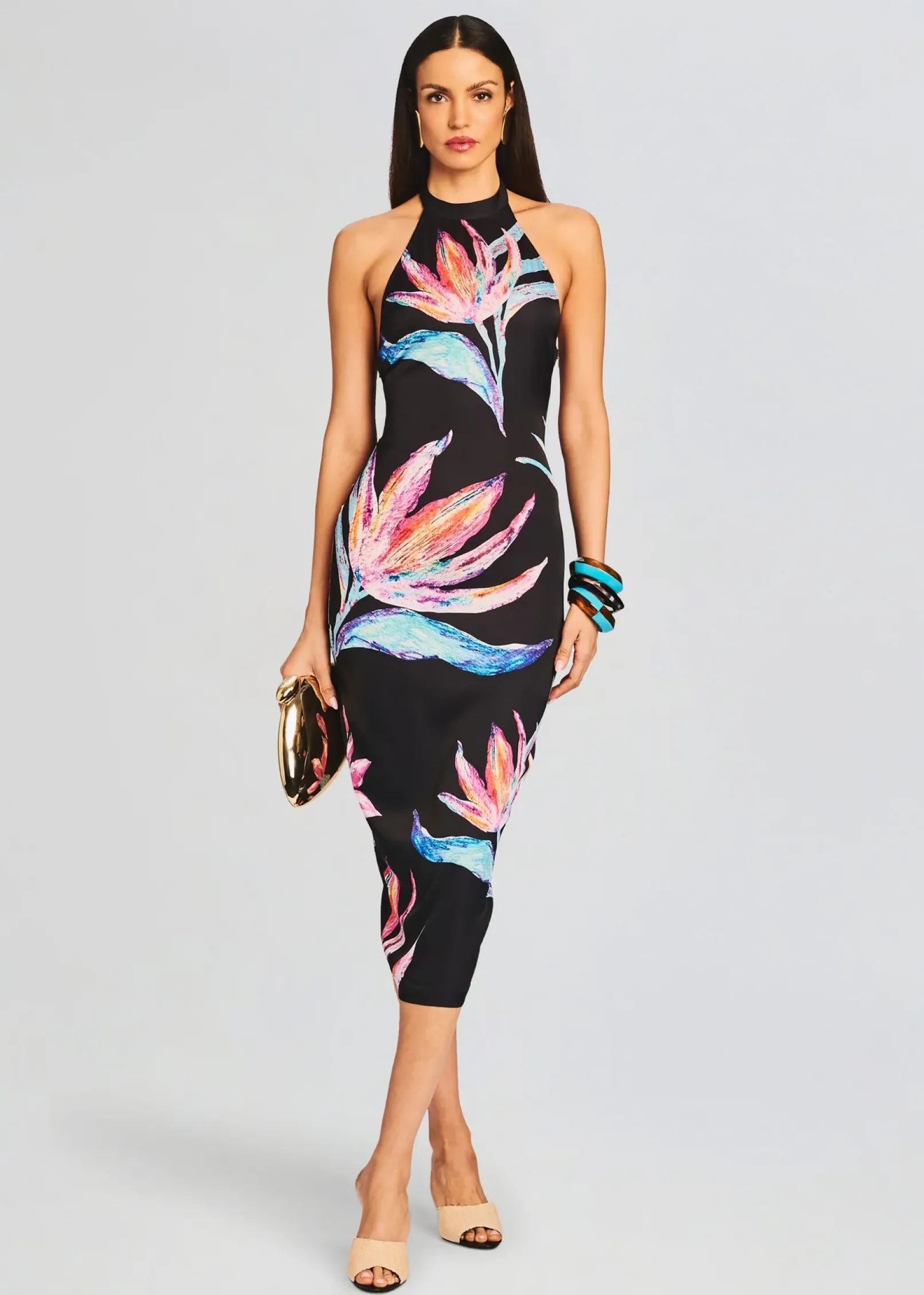 Best Sale Margo Midi Dress Tropical Hues