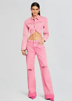 Best Margot Cuffed Boyfriend Jean Night Out