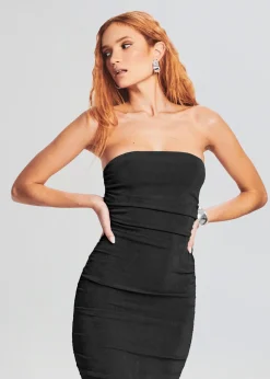 Discount Martha Strapless Midi Dress Business Chic