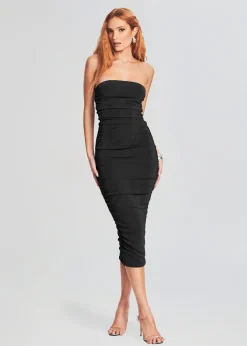 Shop Martha Strapless Midi Dress Dresses
