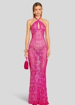 Shop Massie Sequin Crochet Dress Trending