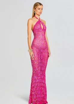 Best Sale Massie Sequin Crochet Dress Subtle Shimmer