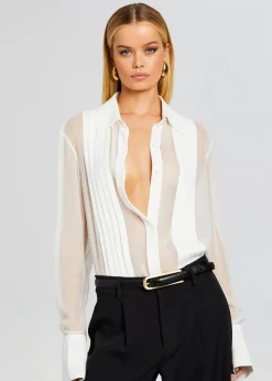 Cheap Meghan Panelled Silk Blouse Night Out