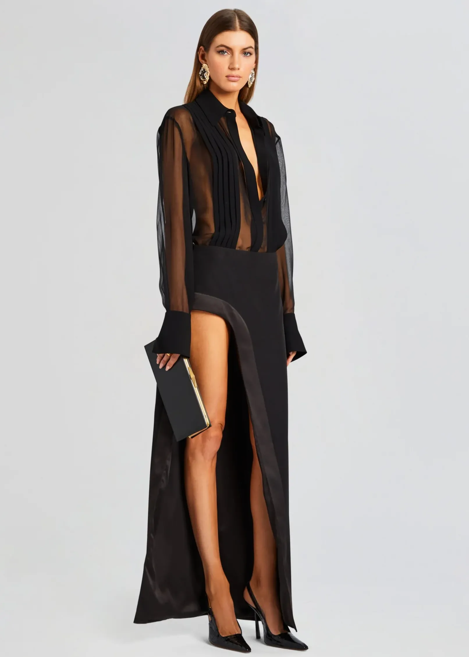 Shop Meghan Panelled Silk Blouse Coming Soon